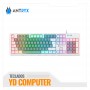 TECLADO MECANICO ANTRYX MK860L WHITE & GRAY, RED SWICHT (AMK-CS860LWGRE-SP)