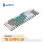 TECLADO MECANICO ANTRYX MK860L WHITE & GRAY, RED SWICHT (AMK-CS860LWGRE-SP)