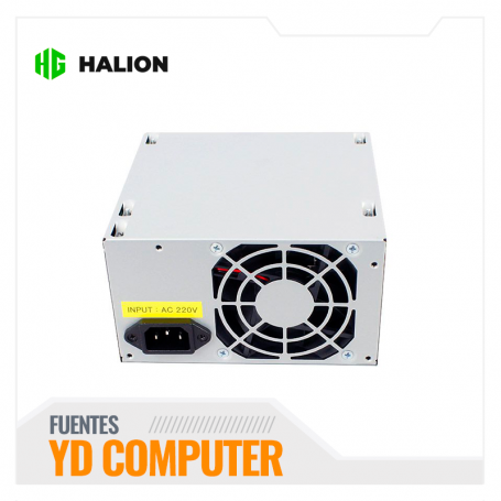 FUENTE DE PODER ATX 600W HALION CAJA