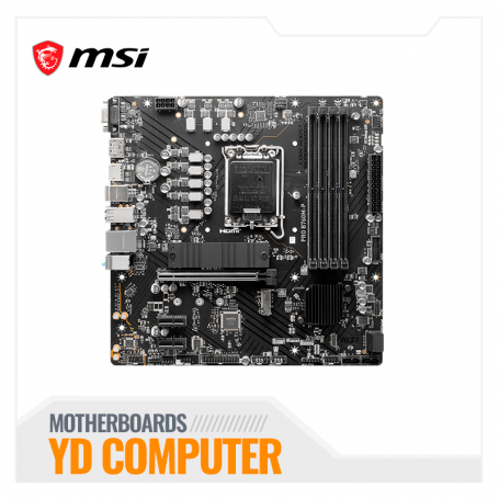 MOTHERBOARD MSI PRO B760M-P, CHIPSET INTEL B760, LGA1700, HDMI, DP, VGA, MATX DDR5