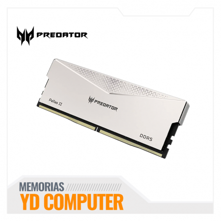 MEMORIA RAM PREDATOR PALLAS II DDR5 U-DIMM 32GB (2X16) 6000 MHZ