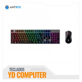 KIT WIRELESS TECLADO MECANICO + MOUSE ANTRYX GC-4500 TRIX, BLUE SWITCH (AGC-4500TXKBL-SP)