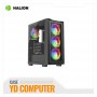 CASE ATX HALION GAMER TITAN 108 VIDRIO 4X12 ARGB BLANK USB3.0 SIN FUENTE