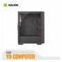 CASE ATX HALION GAMER TITAN 108 VIDRIO 4X12 ARGB BLANK USB3.0 SIN FUENTE