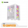 CASE ATX HALION GAMER TITAN 109 VIDRIO 4X12 ARGB WHITE USB3.0 SIN FUENTE