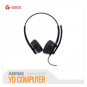 AUDIFONO TEROS TE-8039CS, USB, NEGRO