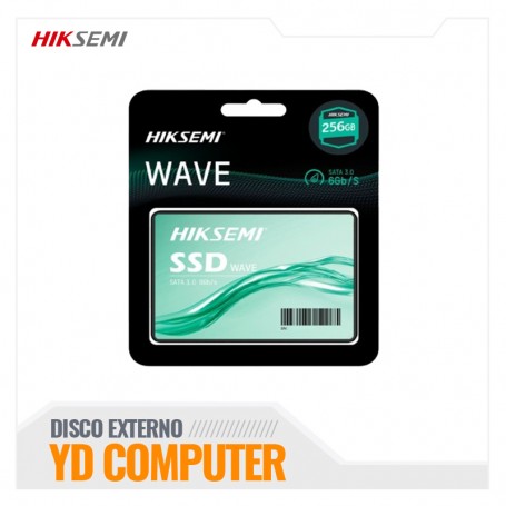 DISCO SOLIDO HIKSEMI HS-SSD-WAVE(S)256G - DISCO SOLIDO HIKSEMI 256GB/3D NAND/SATA III 6 GB/S 530MB READ