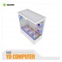 CASE ATX GAMER HALION FISH TANK JUPITER K04 6XARGB BLANCO SIN FUENTE
