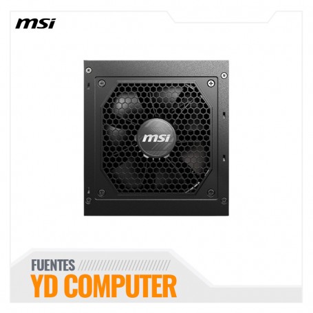 FUENTE DE PODER MSI MAG A750GL PCIE5 750W 80 PLUS GOLD ATX 3.1 PCIE 5.1 MODULAR MAG-A750GLS-PCIE5