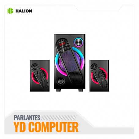 PARLANTE 2.1 HALION GORDON HA-F61 150W 5.25 RGB C/R