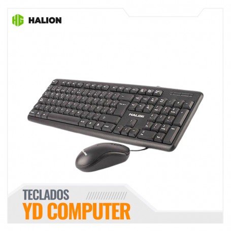 KIT TECLADO HALION STANDARD MOUSE USB HALION HA-K420C