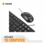 KIT TECLADO HALION STANDARD MOUSE USB HALION HA-K420C