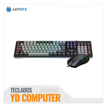 KIT GAMING TECLADO MECANICO + MOUSE ANTRYX GC-5600 PLUS, RED SWITCH (AGC-5650KRE-SP)
