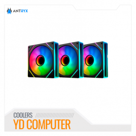 KIT COOLER PARA CASE ANTRXY IF-120 INFINITY BLACK ARGB 120MMX3, CONTROLADOR (AAK-IF120PKX3C)