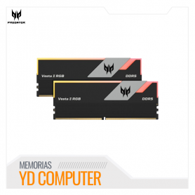 MEMORIA PREDATOR VESTA II RGB, 32GB (2X16GB) DDR5-6000MHZ CL32 (BL.9BWWR.378) INTEL/ AMD